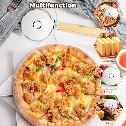 Vue 2 de Roulette Pizzas Decoupe Pizza