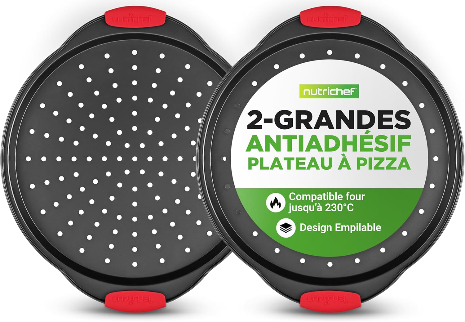 Nutrichef Plaque Pizza Moule