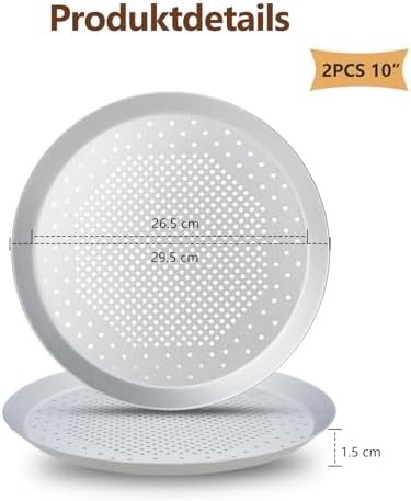 Vue 7 de Plaques Pizza Perforees