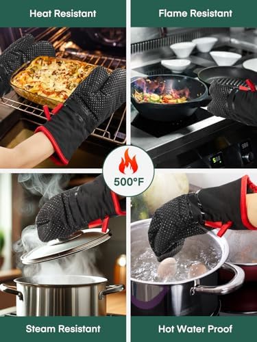 Vue 4 de Gants De Cuisine Resistants
