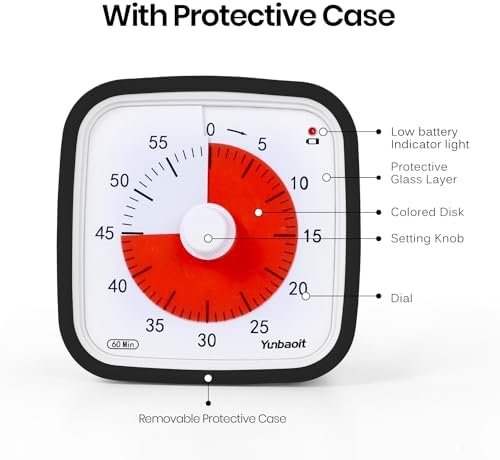 Vue 3 de Minuteur Visuel Avec Etui