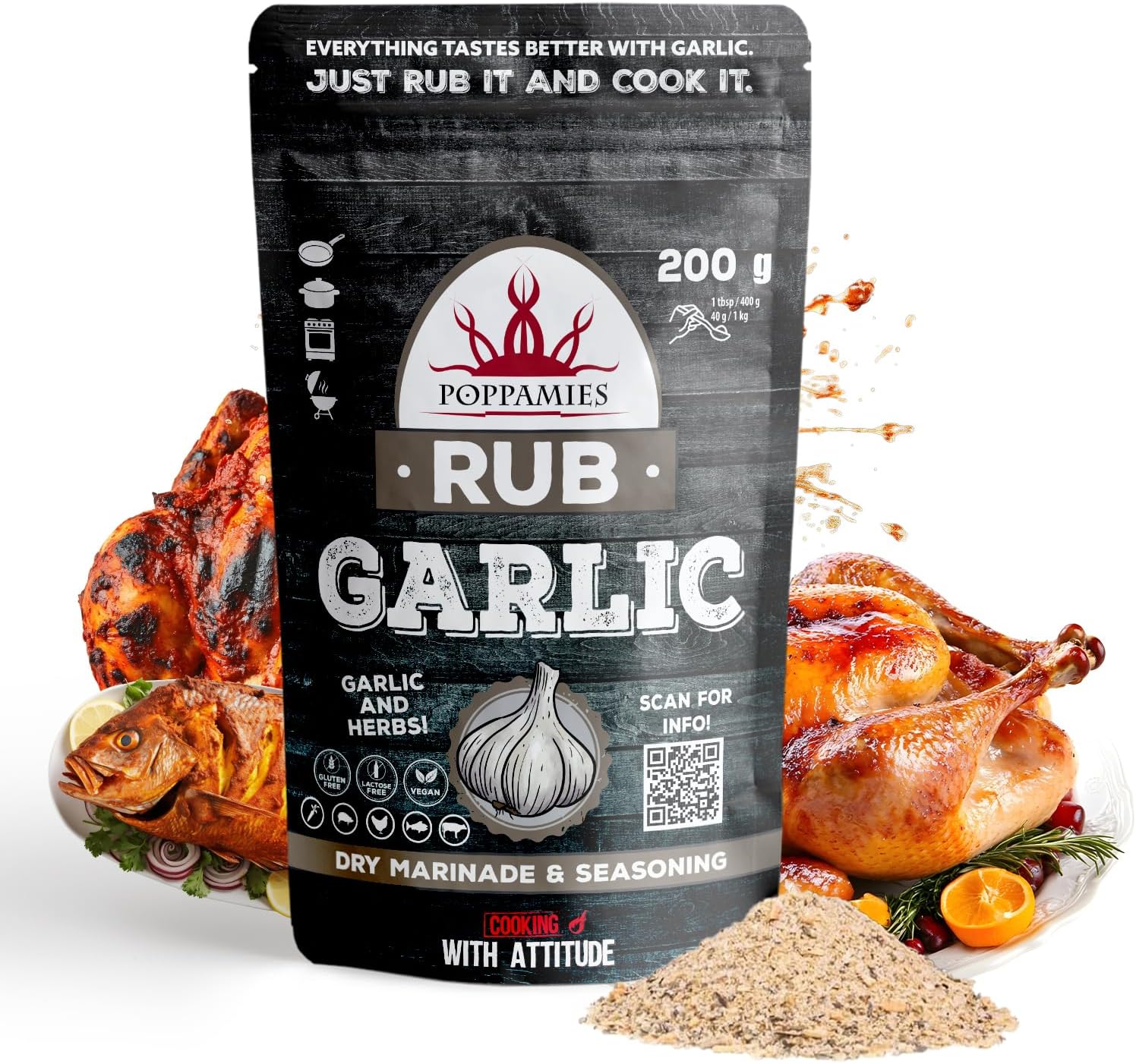 Poppamies Ail Bbq Rub