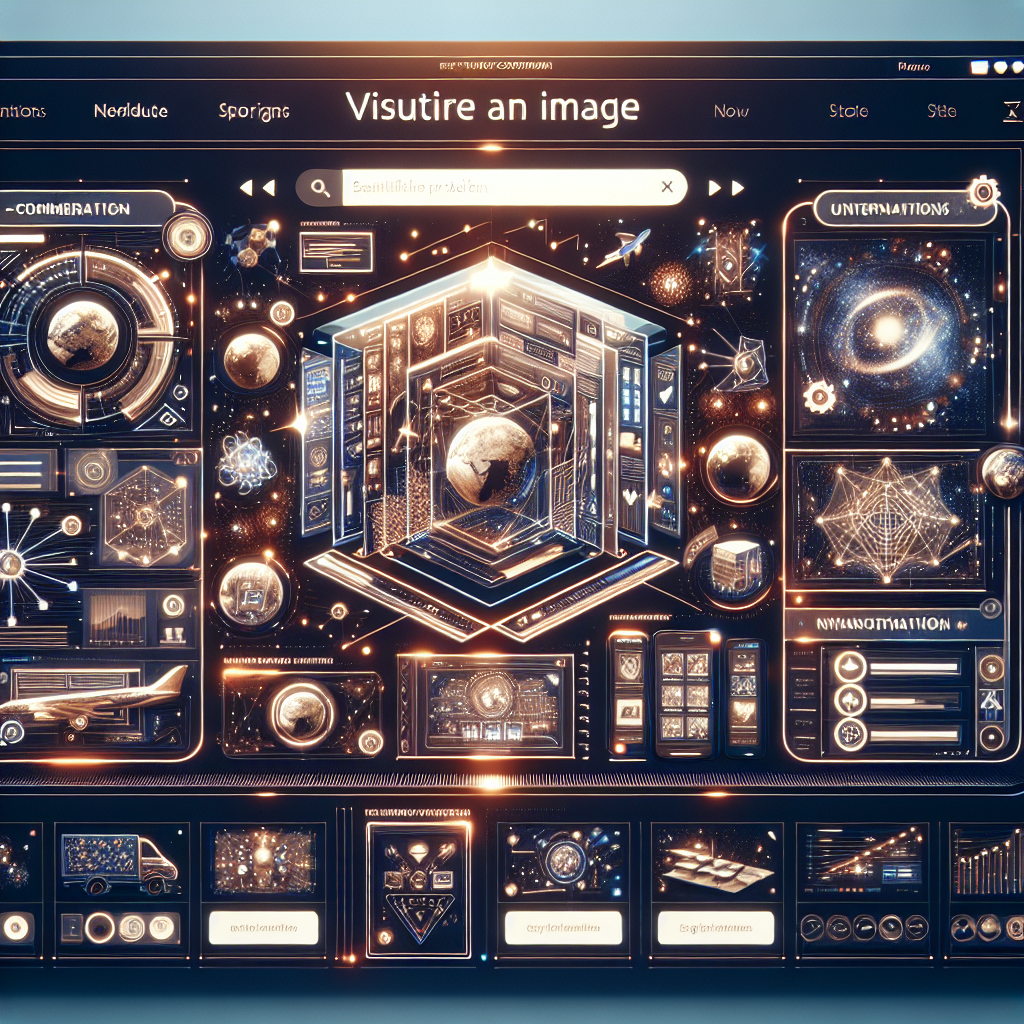 Generate an image depicting an optimized e-commerce website interface focused on enhancing user experience, showcasing a sleek and interactive design with intuitive navigation and visually appealing product showcases.