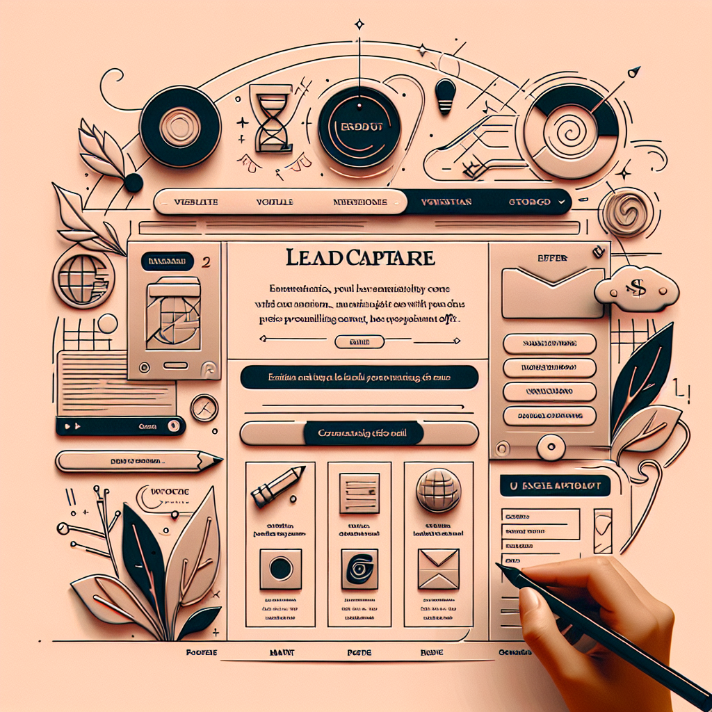 Generate an image of an e-commerce website with effective lead capture forms. Show strategically placed forms on the site with enticing offers, ensuring a seamless integration into the website's design.