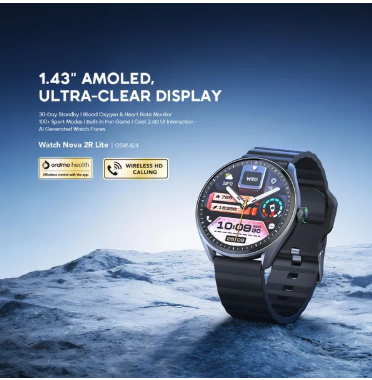 oraimo Watch Nova 2R Lite 1.43" AMOLED 30-Day Standby Smart Watch view 2