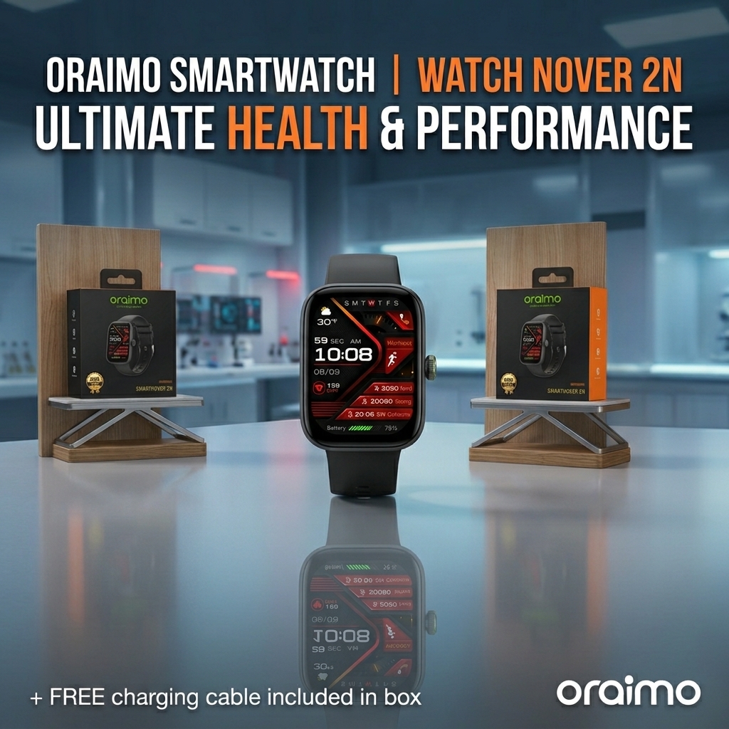 Orimo Oraimo Watch Nova 2N OSW 815N 1.93" AMOLED DISPLAY them colorful interface available in Kenya