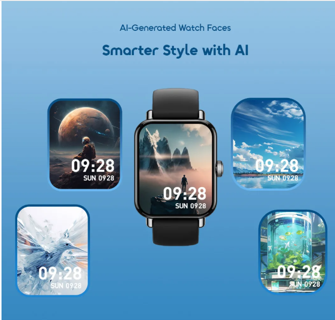 Oraimo Watch 6 Pro OSW-807S 1.69" curved glass metal body smart watch with FREE EXTRA STRAP view 7
