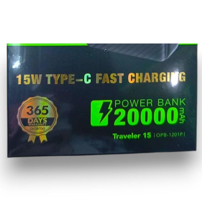 Oraimo Power bank Traveler 15 - 20,000mAh Power Bank - 15W Type-C Fast Charging - Genuine, 1 Year Warranty view 4