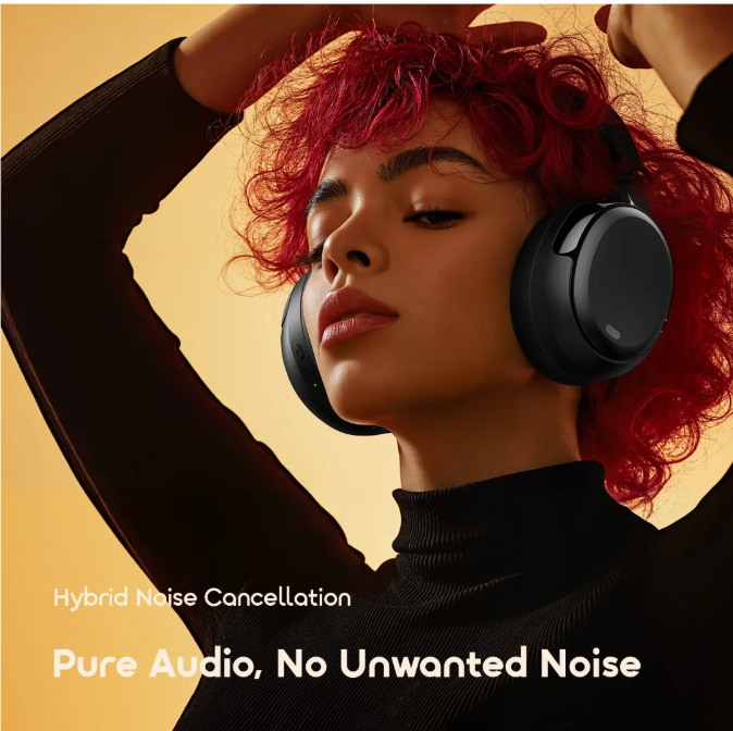 Oraimo BoomPop N OHP-915N 65hrs playtime Active Noise Cancellation wireless headphones view 4