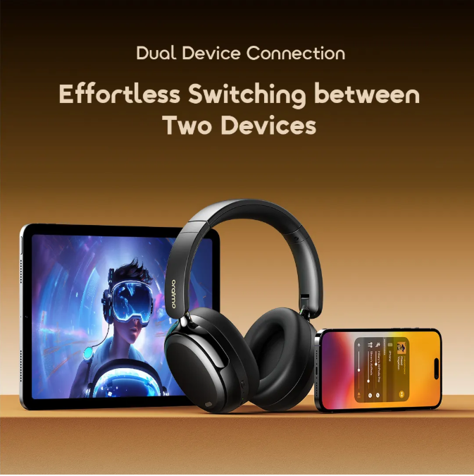 Oraimo BoomPop N OHP-915N 65hrs playtime Active Noise Cancellation wireless headphones view 8