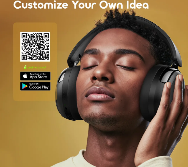 Oraimo BoomPop N OHP-915N 65hrs playtime Active Noise Cancellation wireless headphones view 13