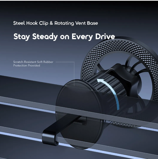 oraimo Hydra 8 Strong Magnetic Reliable Stability Car Mount view 6