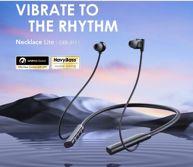 Share this product    Oraimo Necklace lite(OEB-311) call vibration wireless headphone view 3
