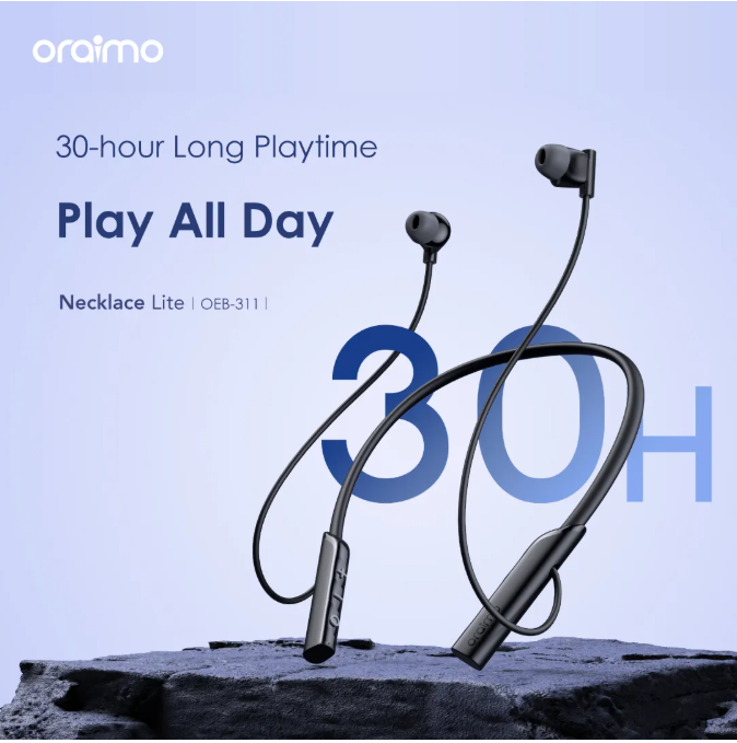 Share this product    Oraimo Necklace lite(OEB-311) call vibration wireless headphone view 5