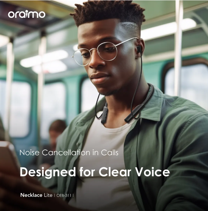 Share this product    Oraimo Necklace lite(OEB-311) call vibration wireless headphone view 9