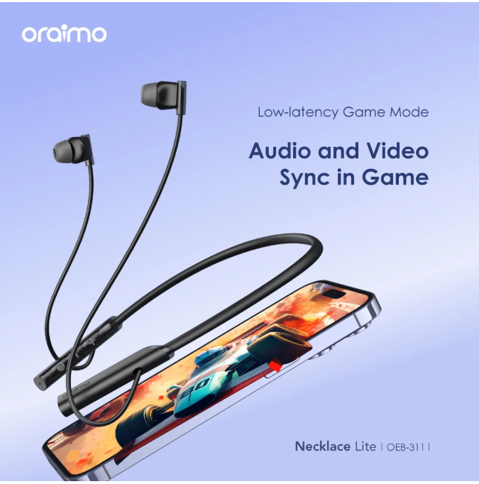 Share this product    Oraimo Necklace lite(OEB-311) call vibration wireless headphone view 10