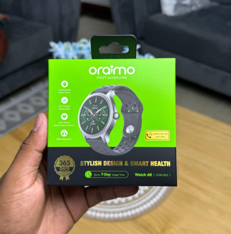 Oraimo Watch 6R Smart Watch Waterproof, Phone Calling Bluetooth, Heartrate,Health Wireless Smart Watch For Fitness & Smart Features view 4