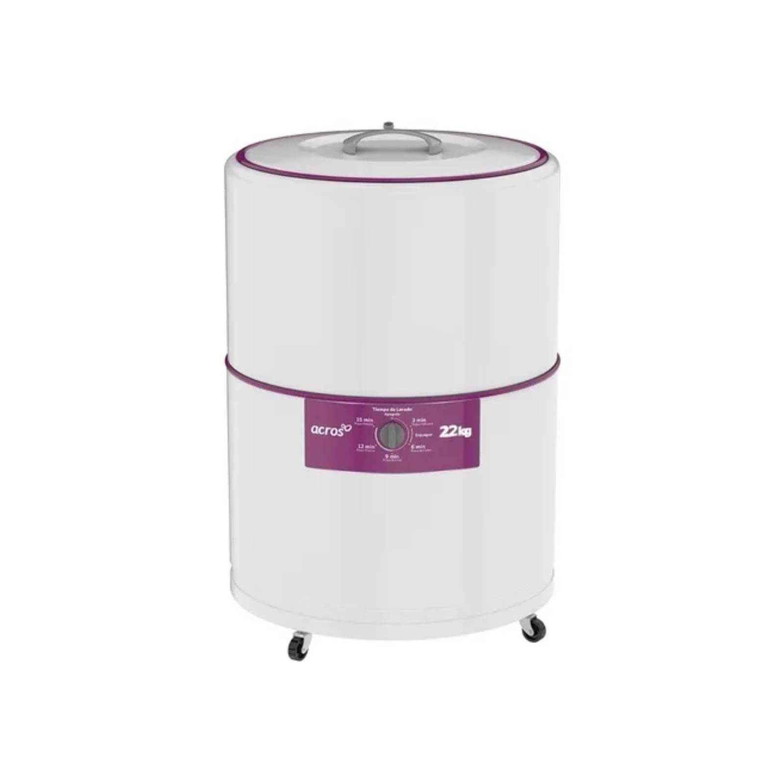 Lavadora Redonda 22 kg Acero Porcelanizado Blanco Acros