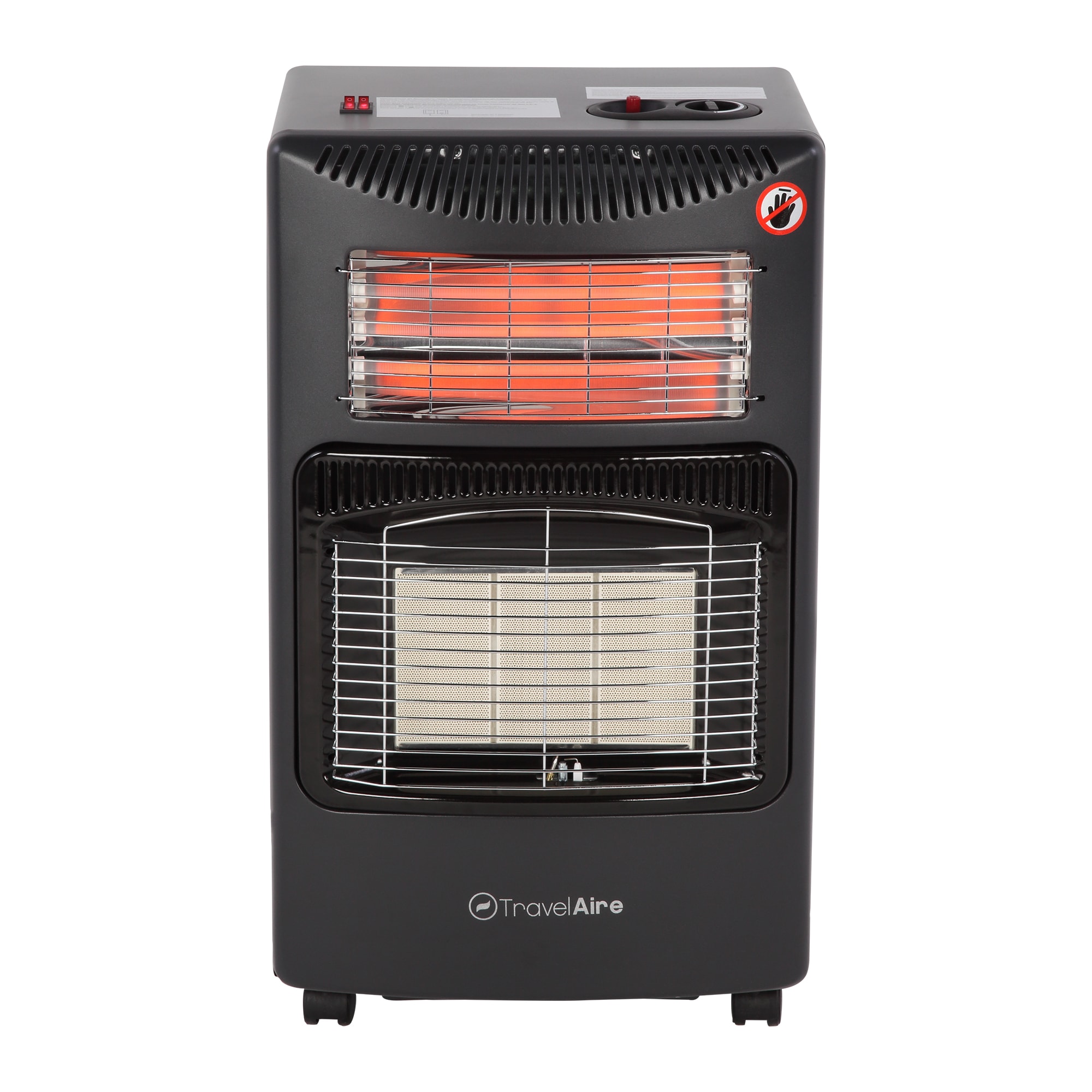 Calefactor de Gas LP y Eléctrico de Cuarzo 14,000 BTU TRAVELAIRE