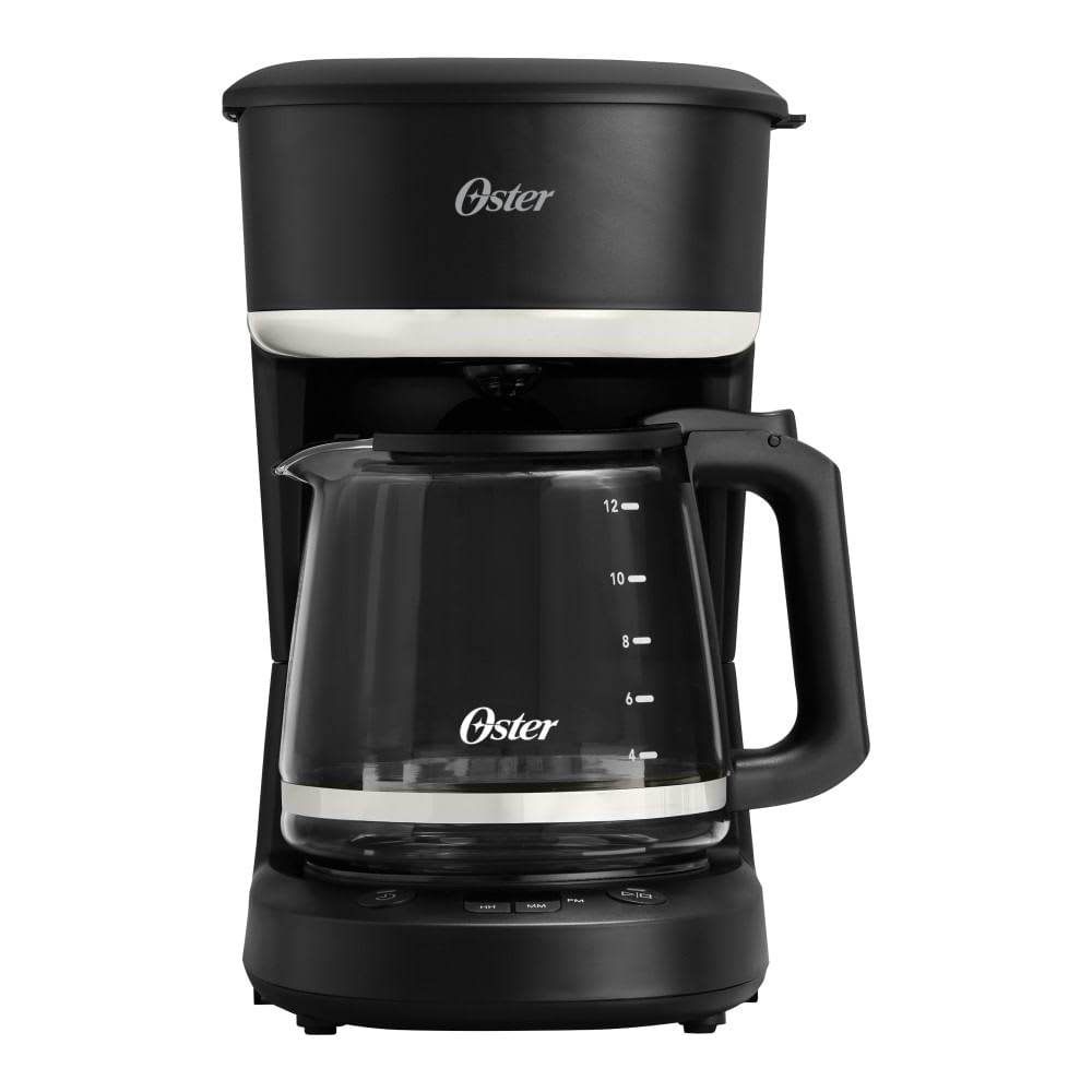 Cafetera Programable 12 Tazas Negra OSTER