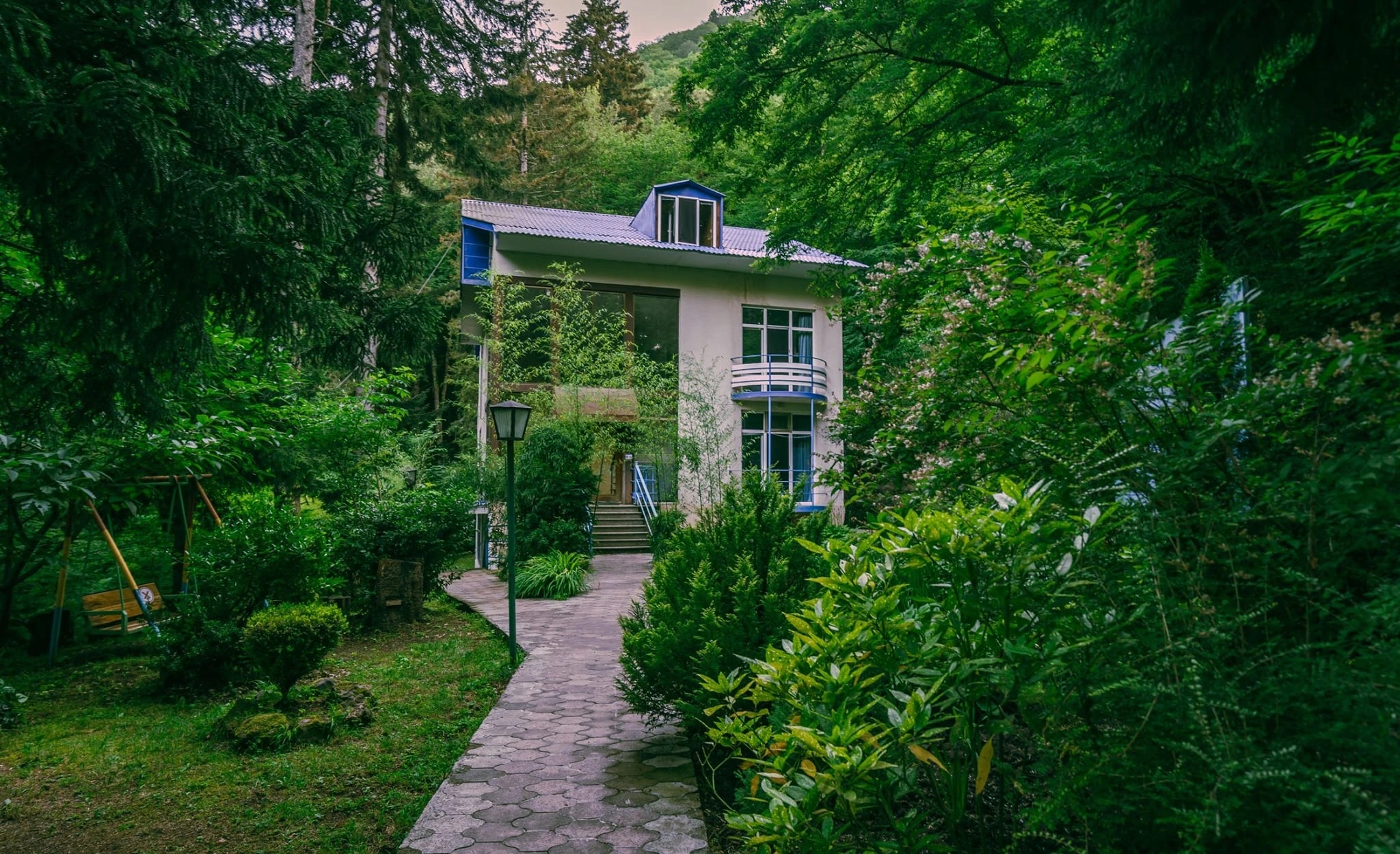 The main house during the day