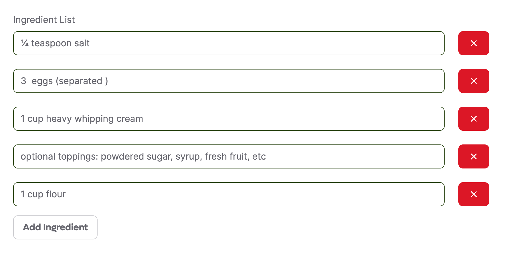 list field example