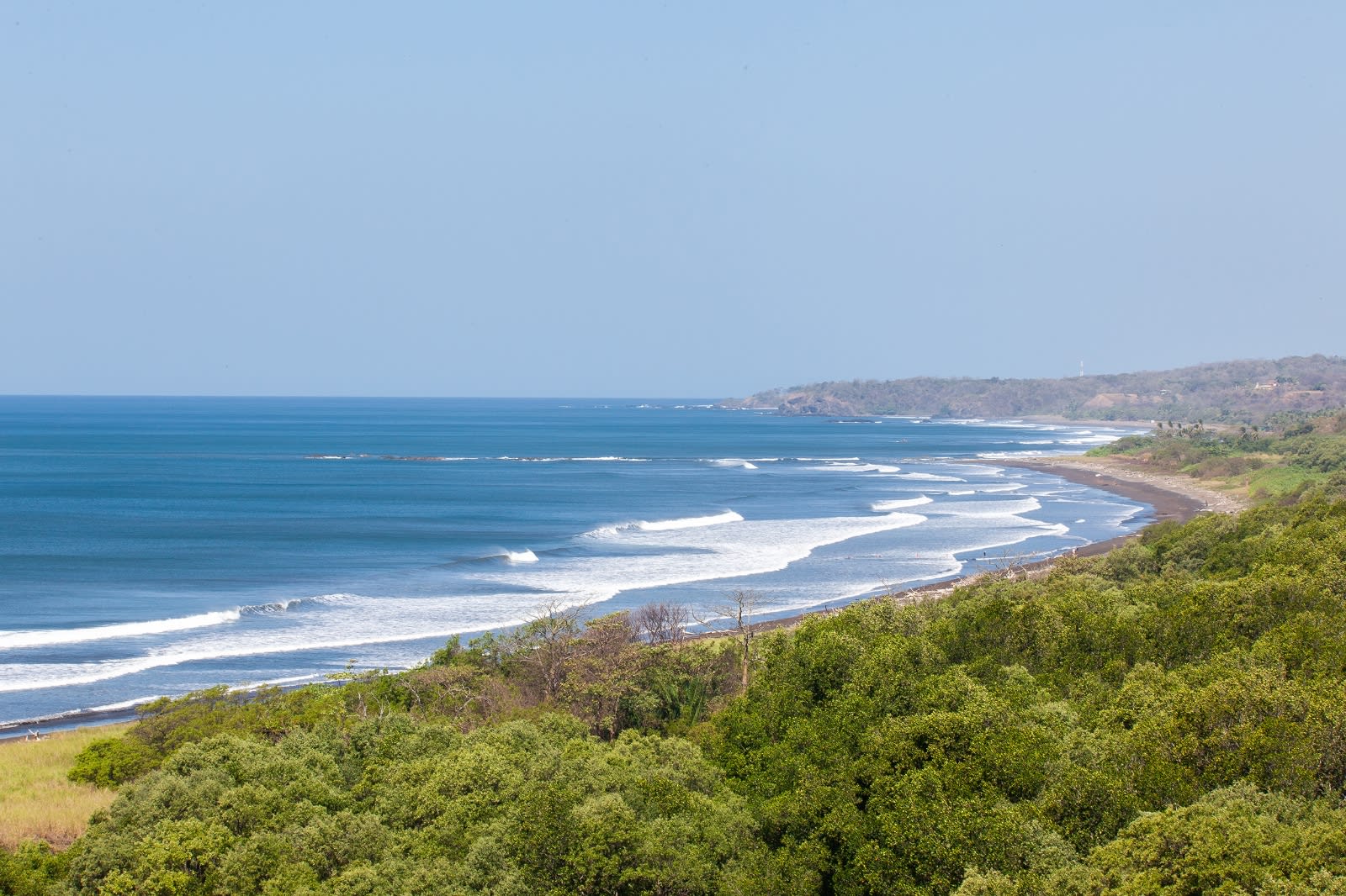 Nosara, Costa Rica coastline and jungle landscape