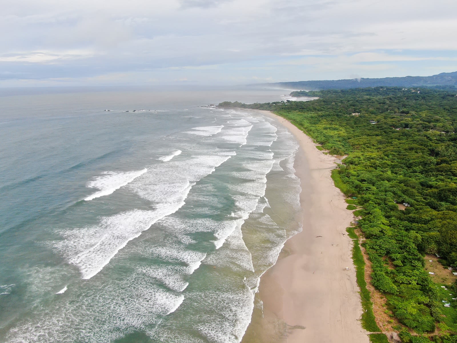 Nosara, Costa Rica coastline and jungle landscape