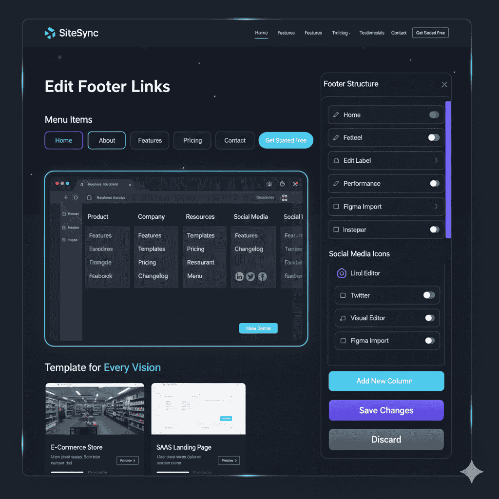 Personalized footer