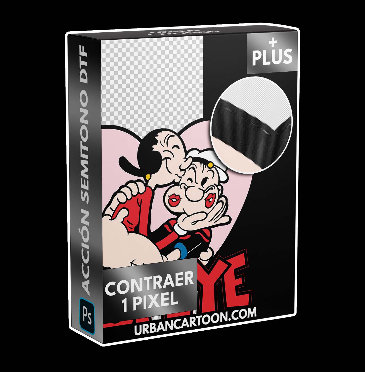 Acción Contraer 1 Pixel