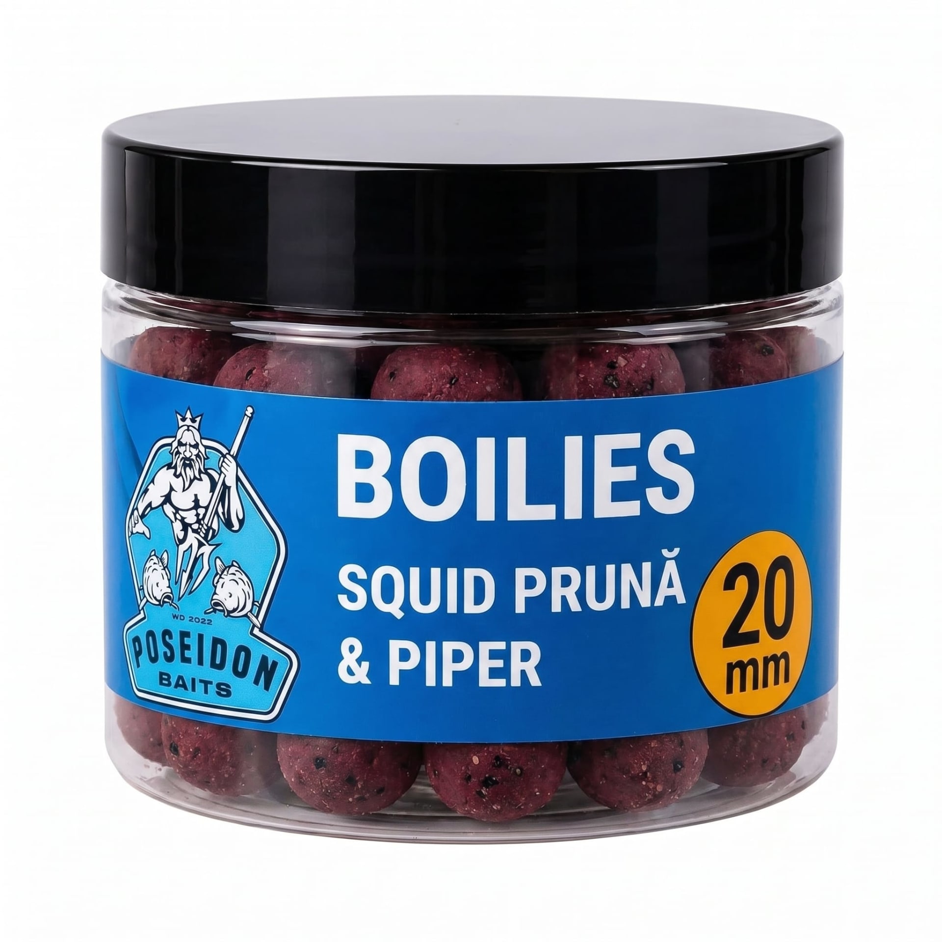 Boilies de Cârlig Squid & Prună & Piper Negru Competition