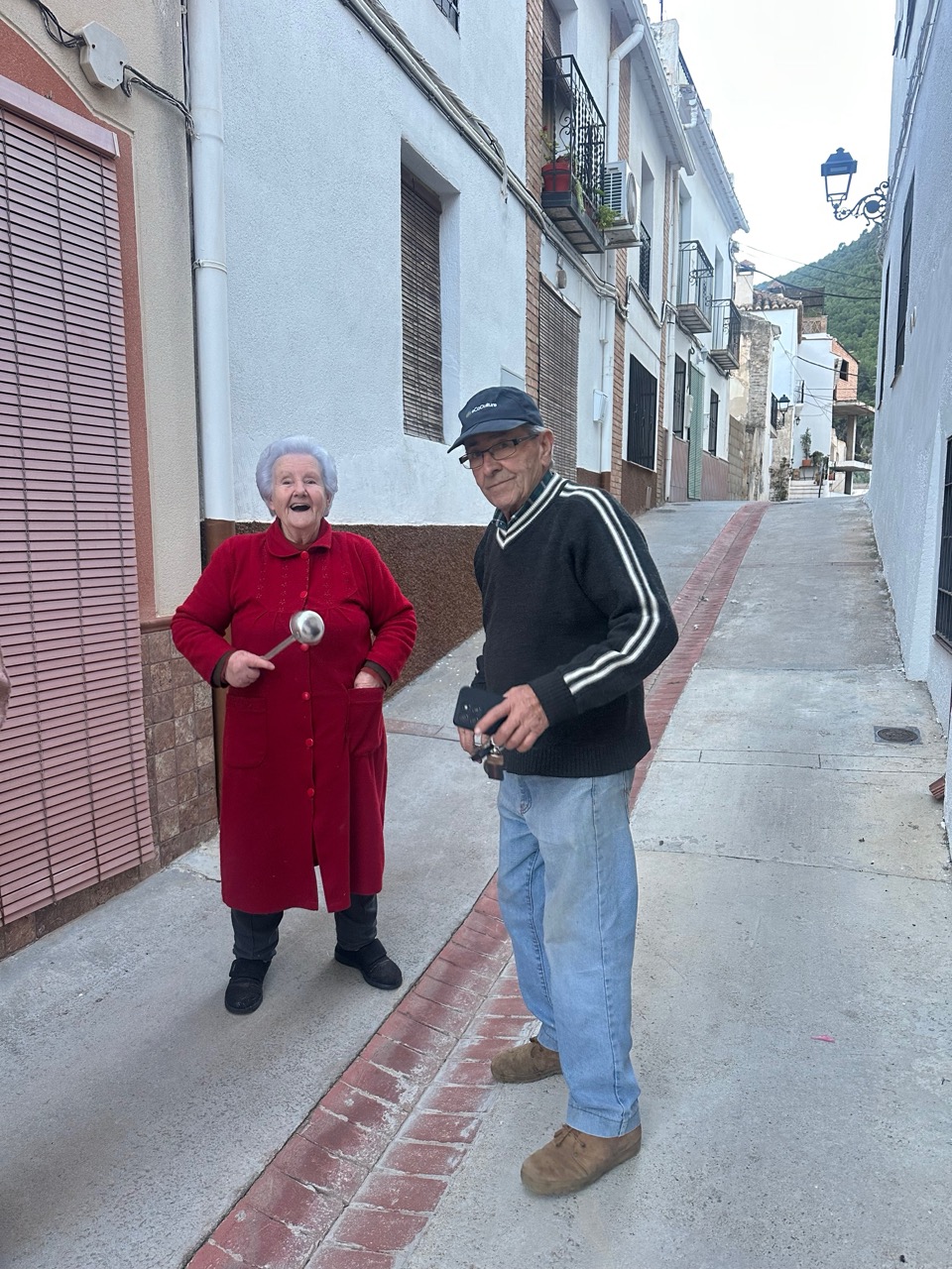 Neighbours in Pinos del Valle, Lecrín Valley