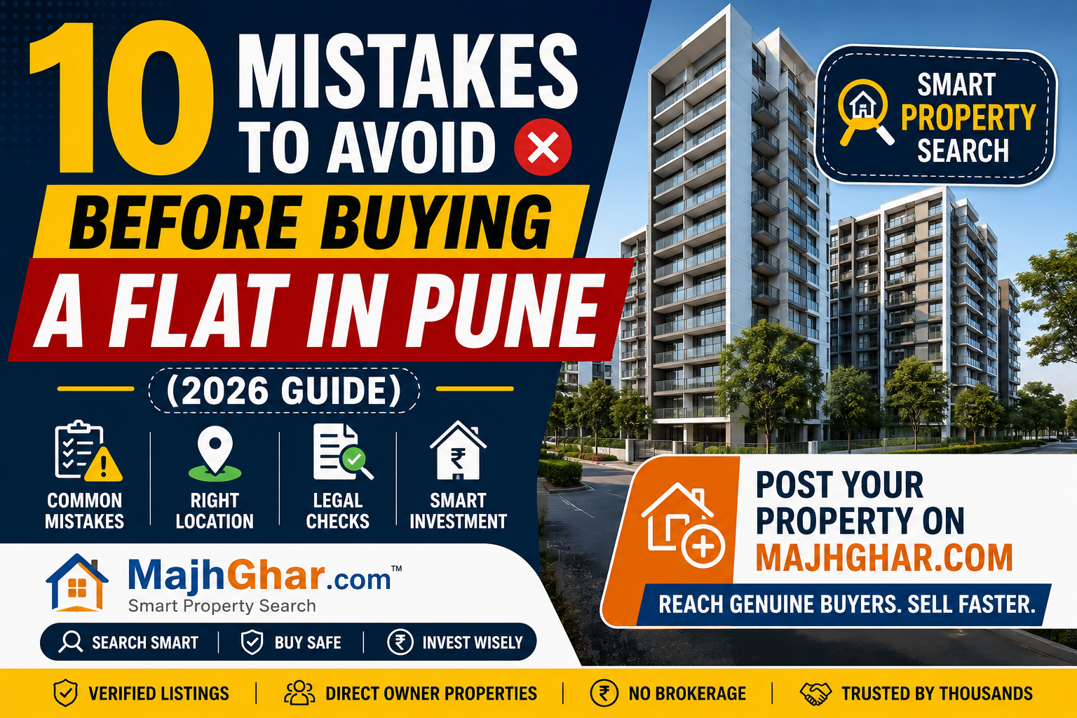 10 Mistakes to Avoid Before Buying a Flat in Pune (2026 Guide)