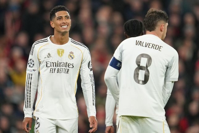 Skuad Real Madrid saat bertanding di La Liga