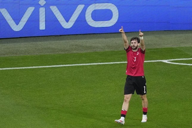 Khvicha Kvaratskhelia pemain andalan Timnas Georgia