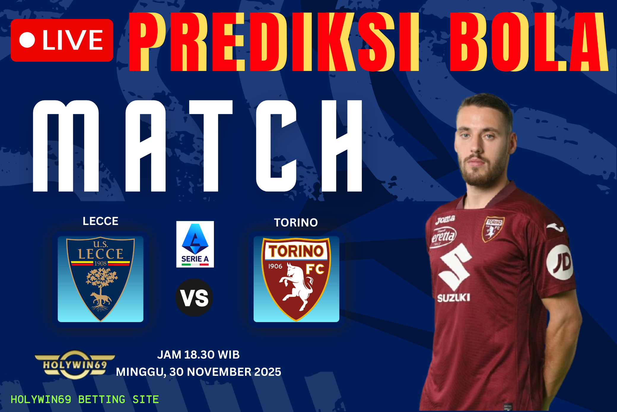 Prediksi Pertandingan Serie A Lecce vs Torino