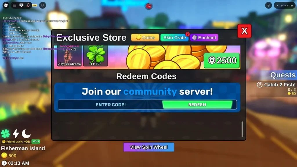 Panduan Klaim Kode Redeem Fish It