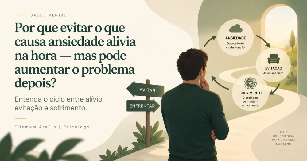 Evitar alivia, mas pode aumentar a ansiedade!