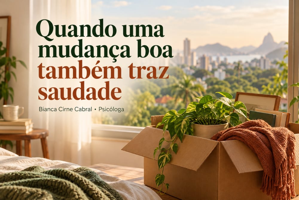 Quando uma mudança boa também traz saudade