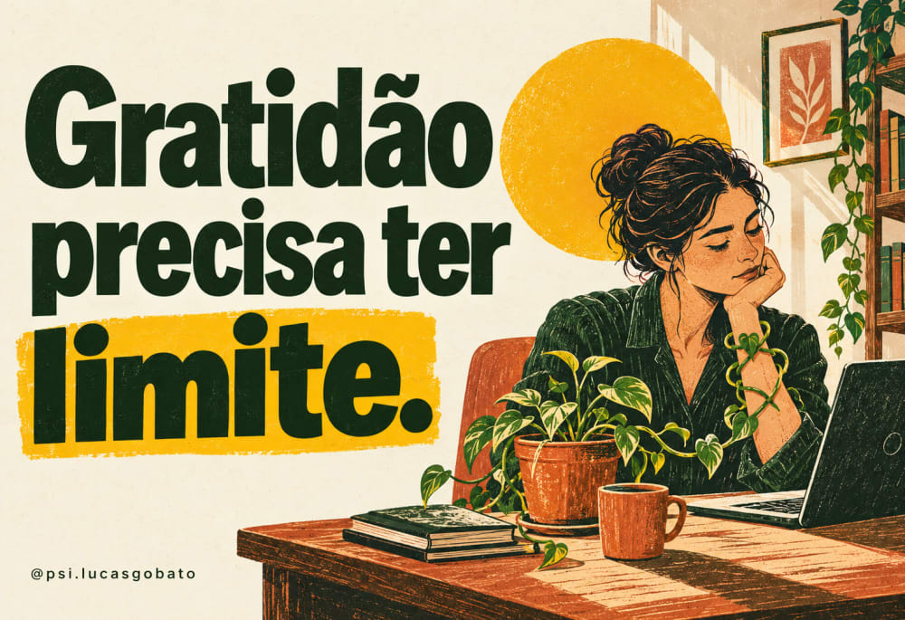 Gratidão precisa ter limite.