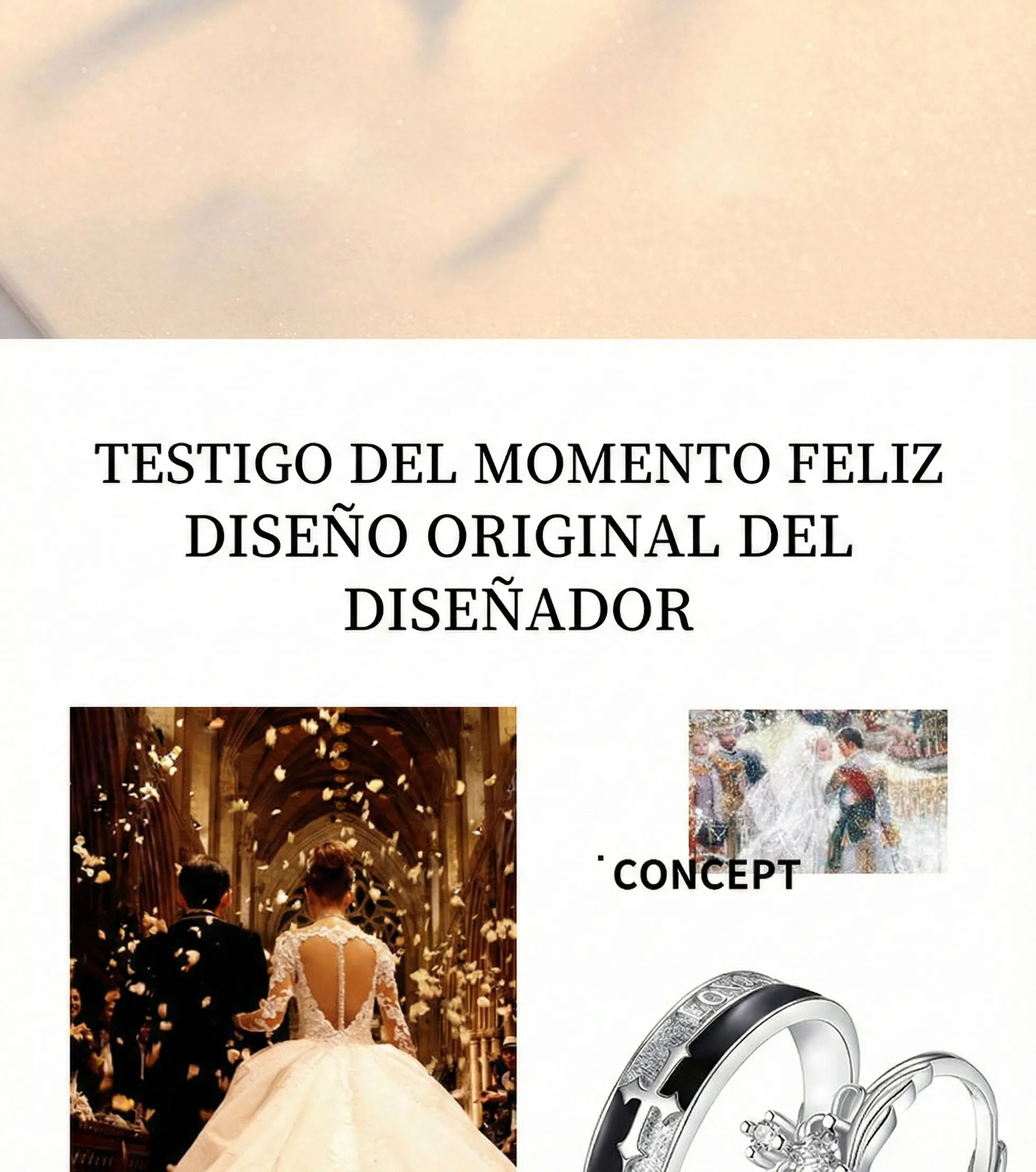 AMOR REAL: ANILLOS DE PRINCESA Y CABALLERO CON AJUSTE DE APERTURA Y ELEGANCIA 2