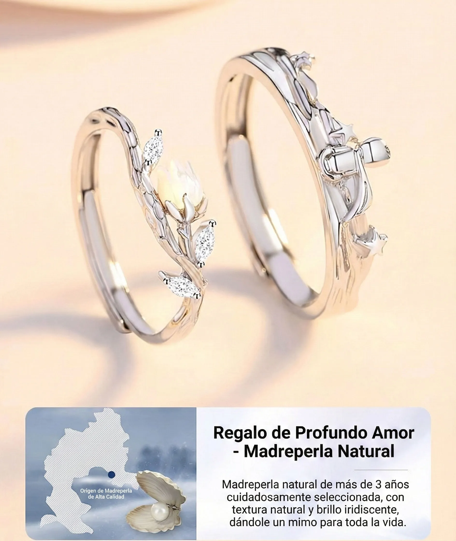 Porque siempre serás mi rosa 🌹💫 Anillos de pareja en plata 925 con la esencia de El Principito 7