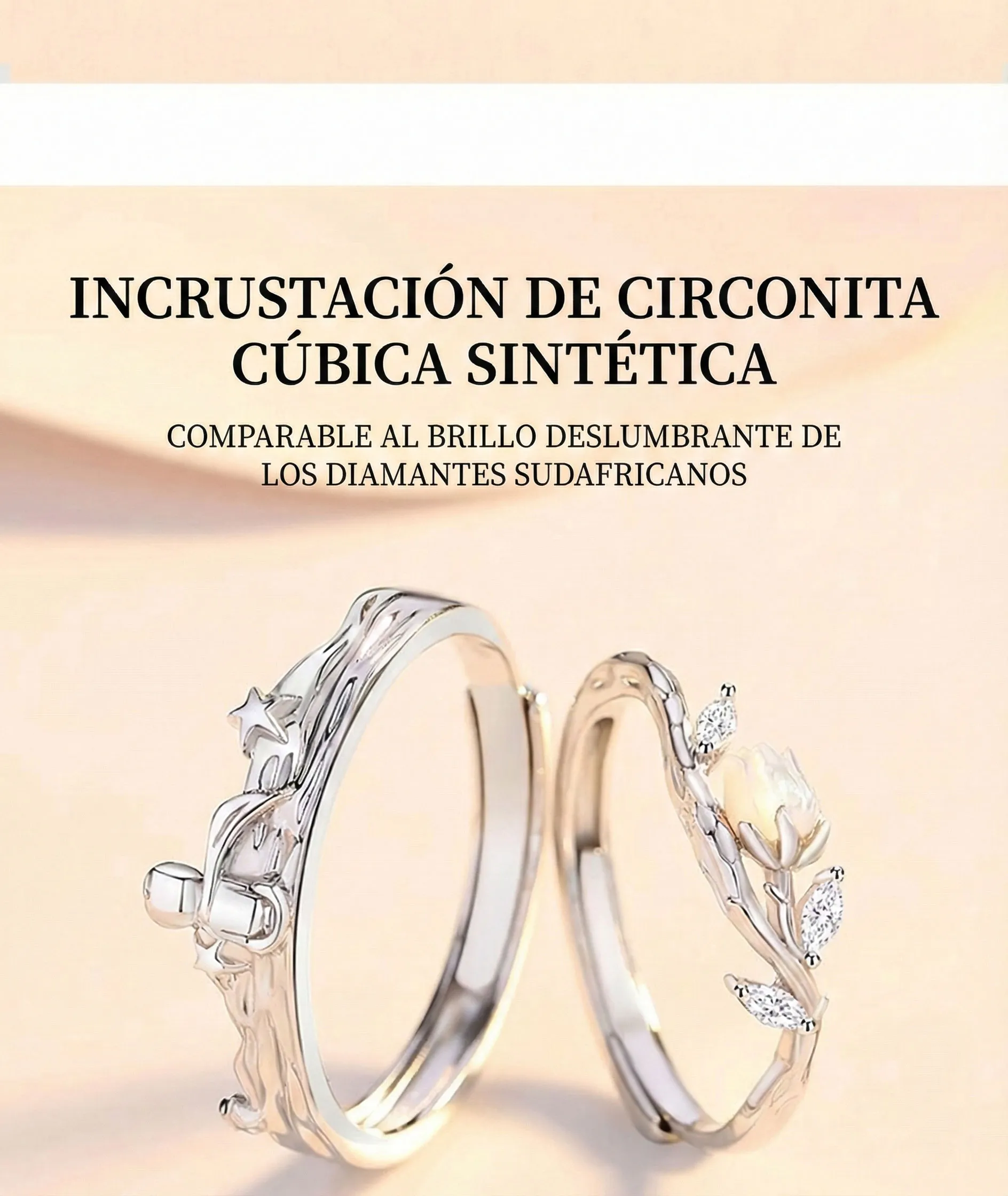 Porque siempre serás mi rosa 🌹💫 Anillos de pareja en plata 925 con la esencia de El Principito 8