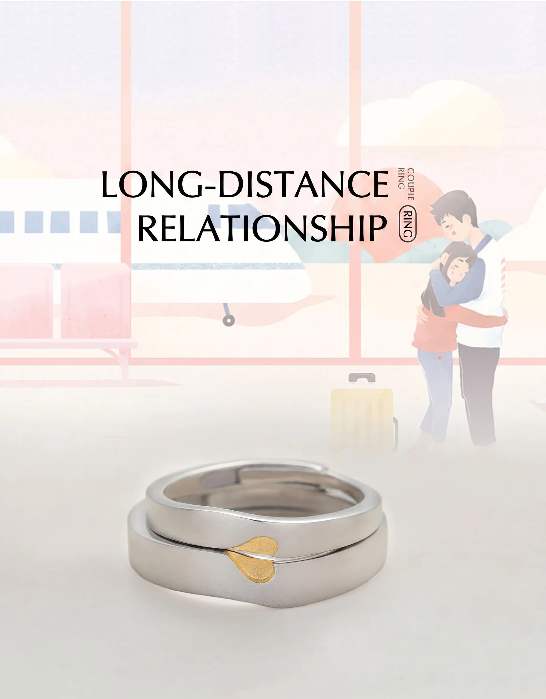 Set de Anillos "Long Distance Love" 1