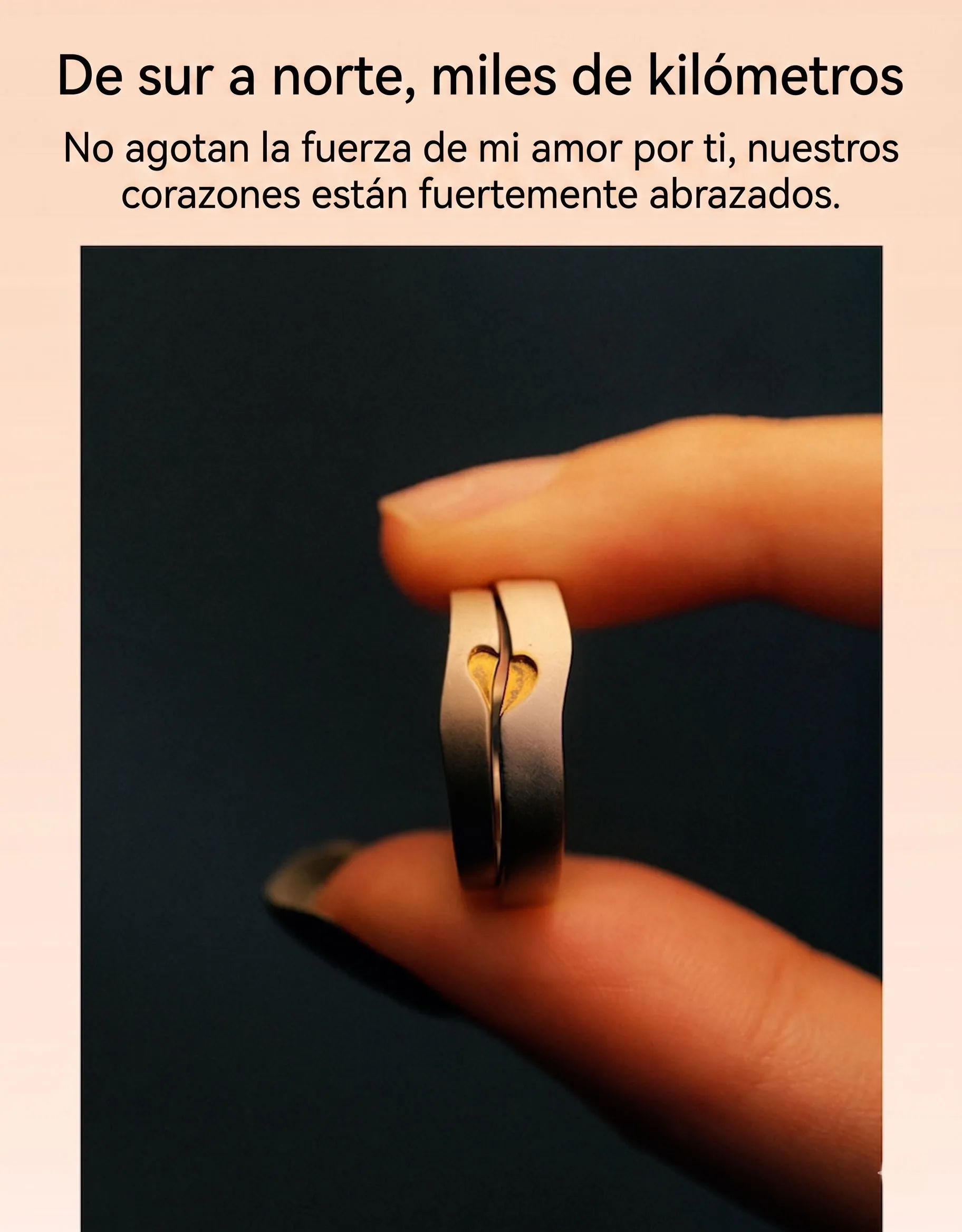 Set de Anillos "Long Distance Love" 4