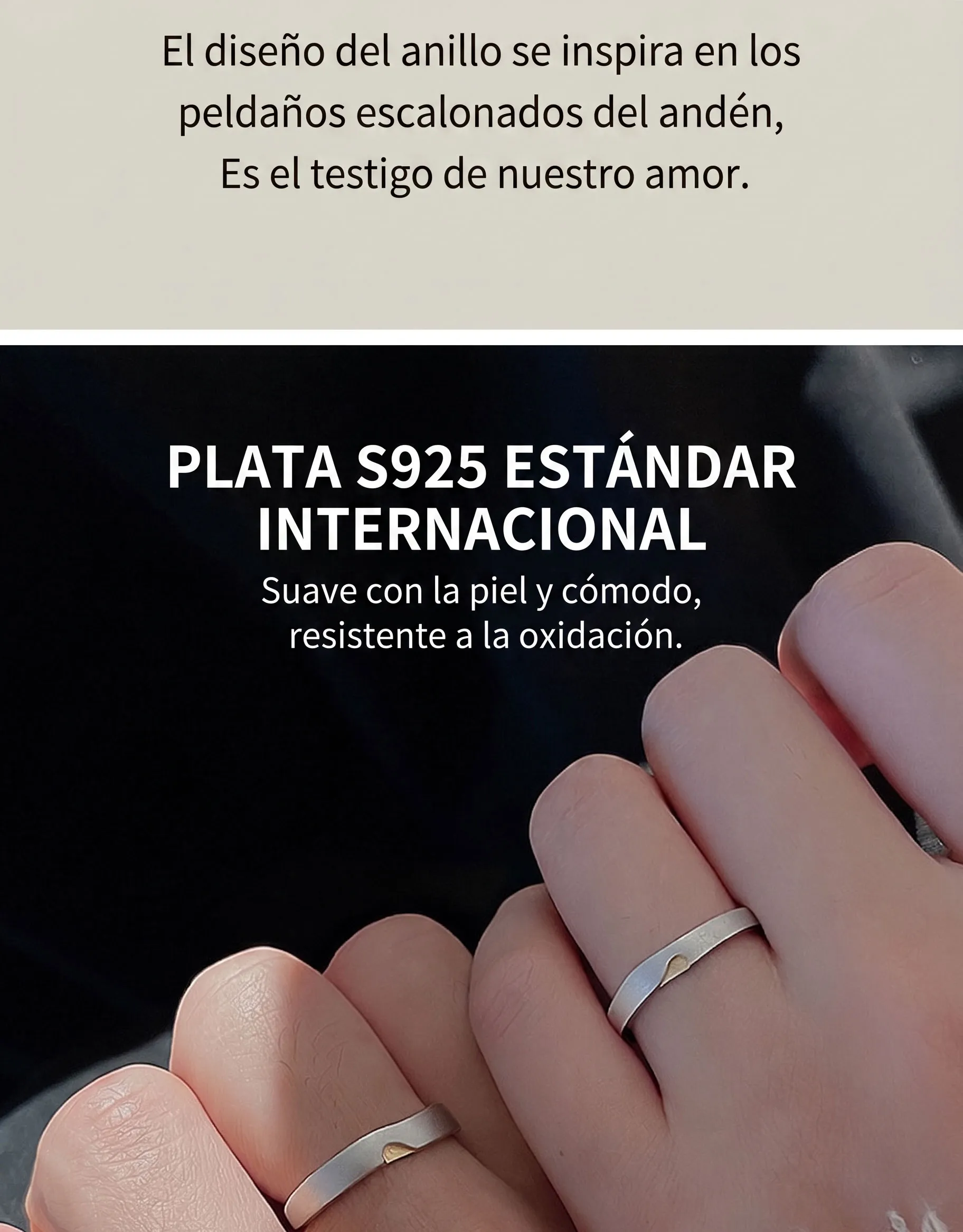 Set de Anillos "Long Distance Love" 7