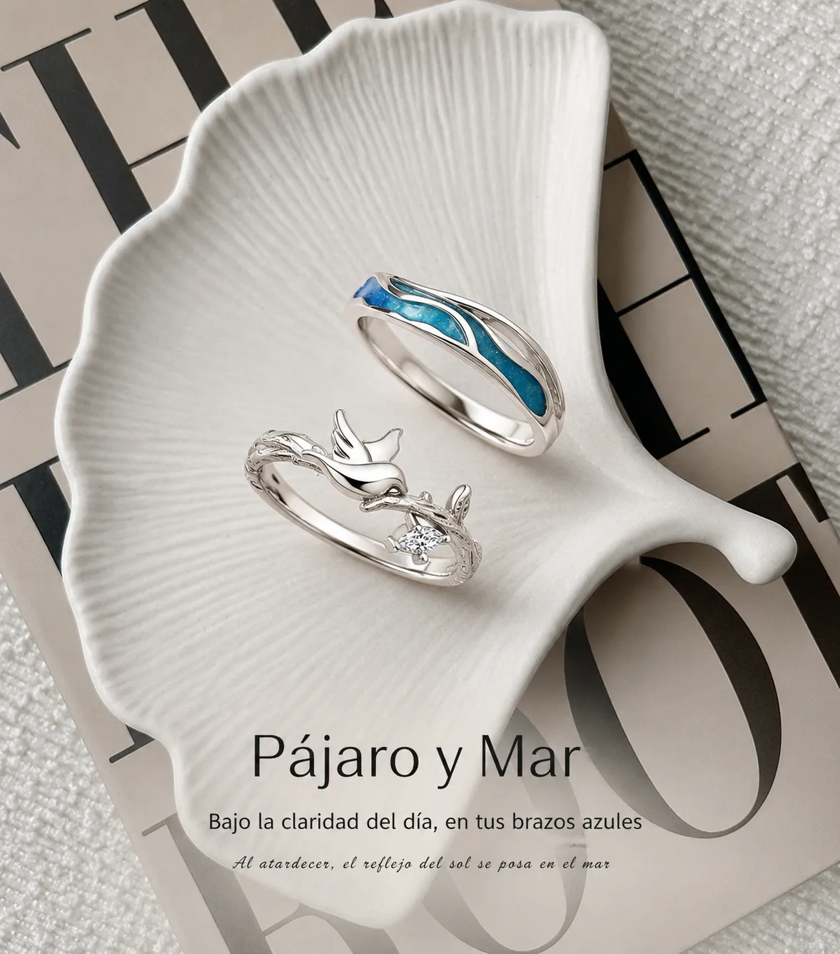 Anillos de Pareja “Alas del Océano” 1