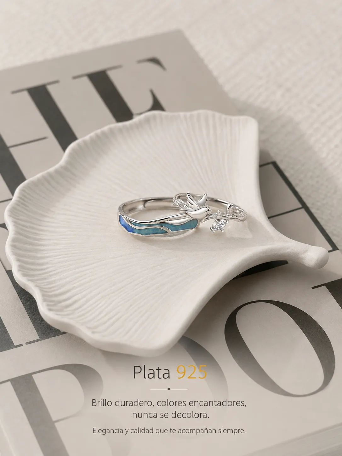 Anillos de Pareja “Alas del Océano” 5