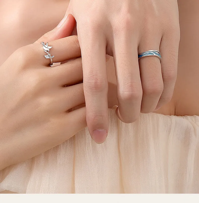 Anillos de Pareja “Alas del Océano” 8
