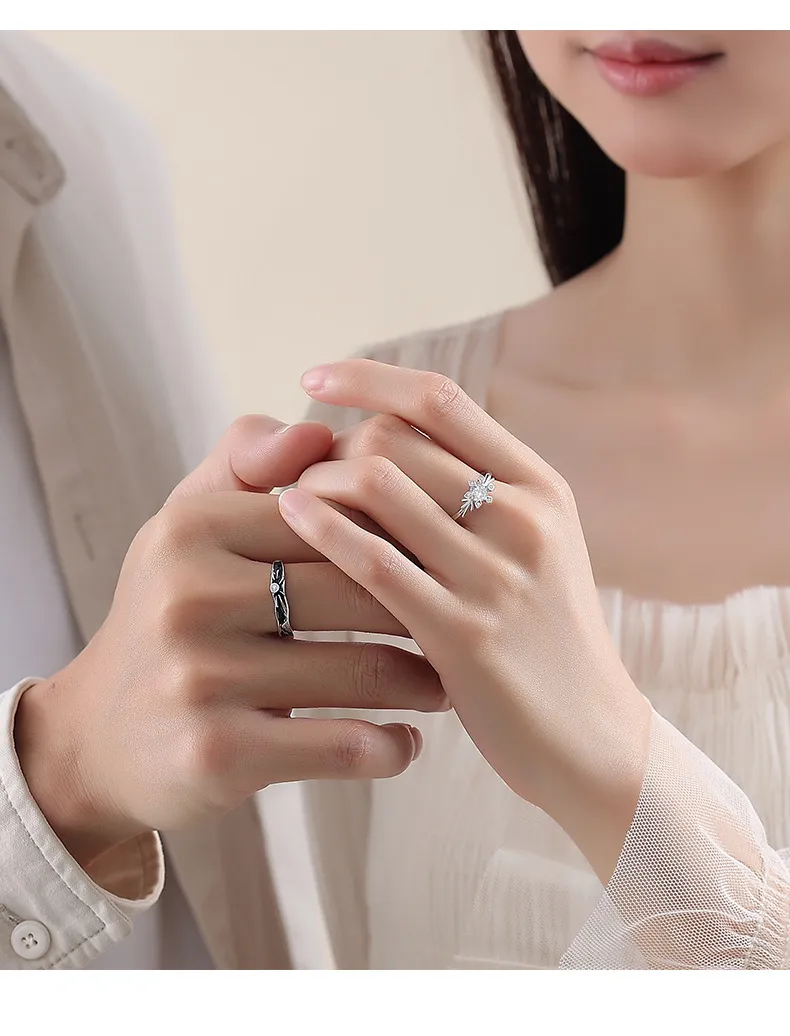 🌗 Anillos de Pareja "Eclipse Eterno" 3